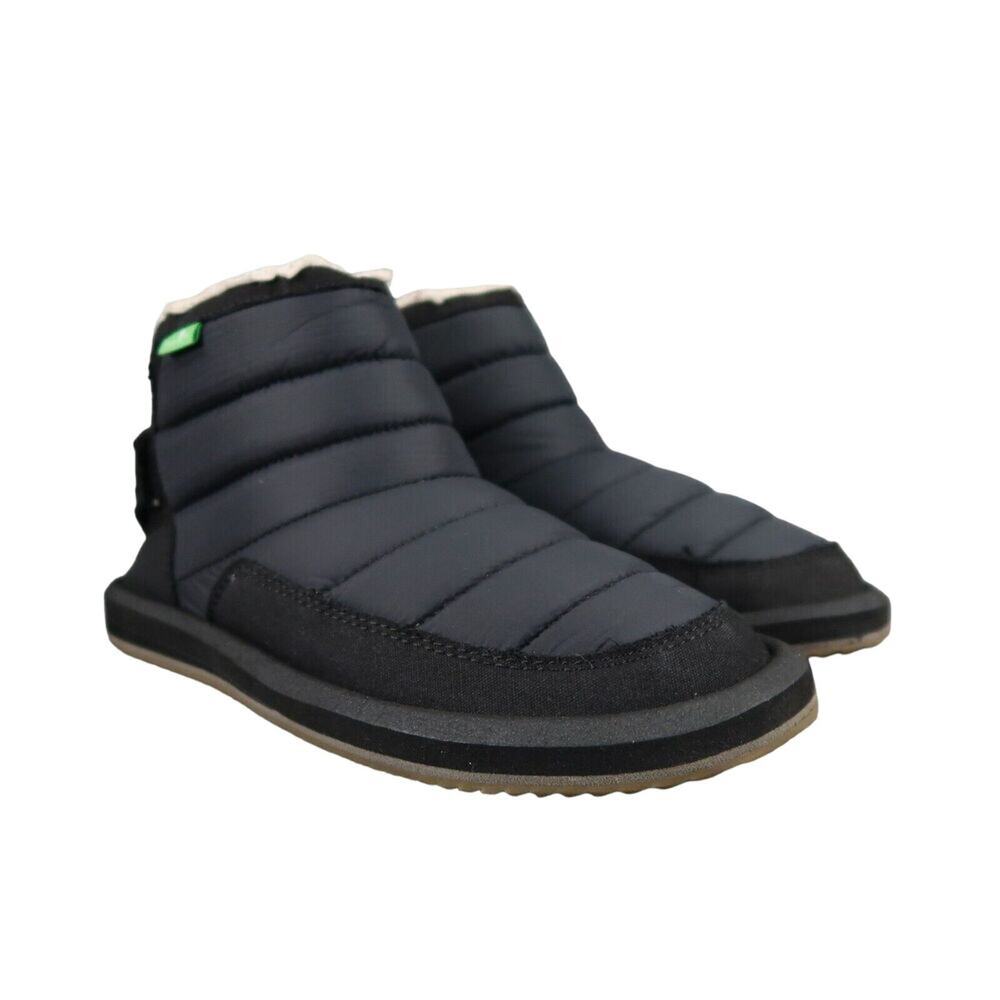 Sanuk Shoes Kids 5 Boots Winter Puff N Chill Slip On Quilted Nylon Warm Casual